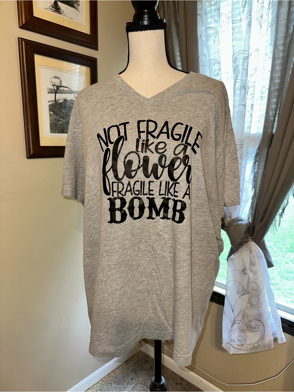 Set of 2 Bella Canvas Graphic V-Neck T’s